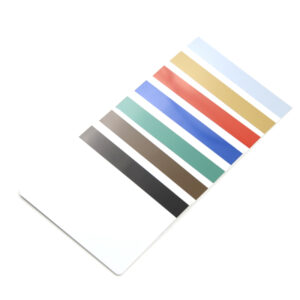 White PVC Card with Multi-color Magnetic Stripes