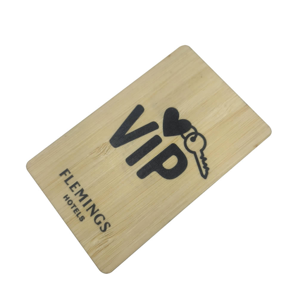 rfid wood hotel card 11 Laser Engraved Cards of Wood - Image 3