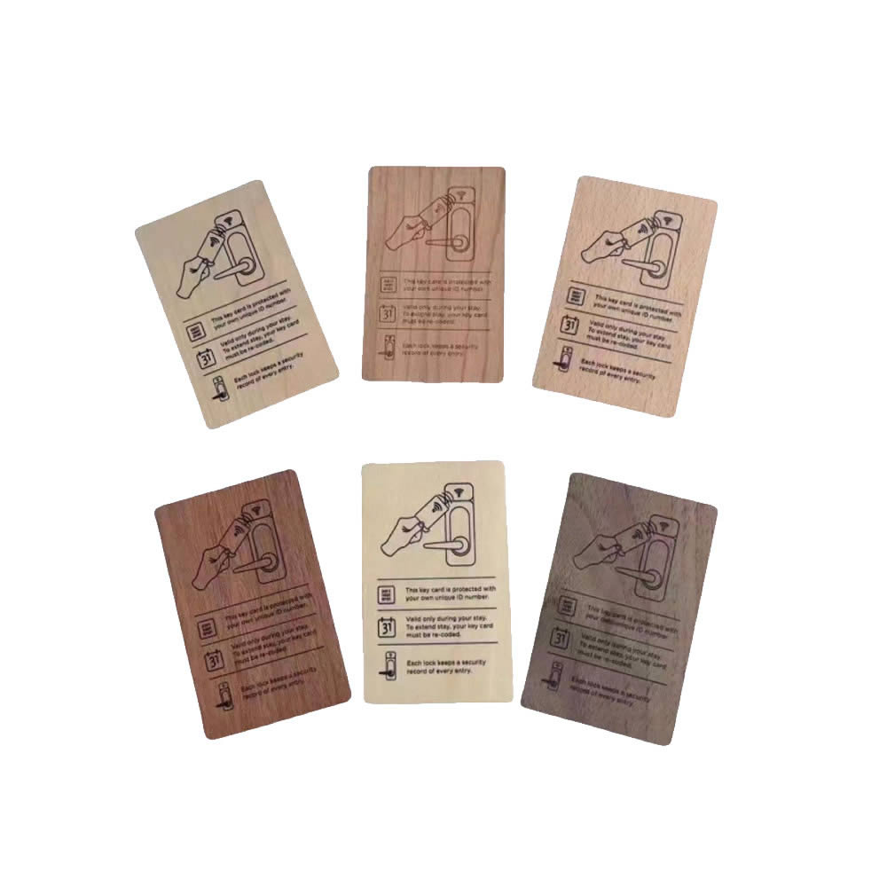 rfid wood hotel card 16 RFID Wooden ID Card for Hotel