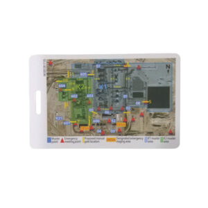 construction site plastic safety card