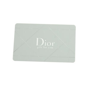 dior plastic gift card