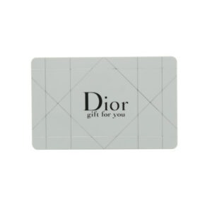 dior plastic gift card