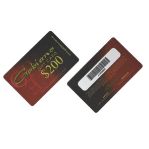 plastic gift cards