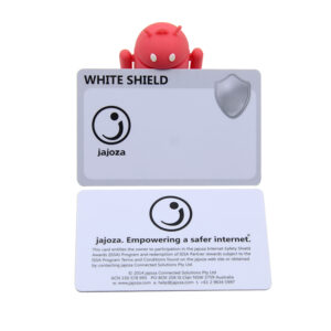 internet safety shield plastic awards card