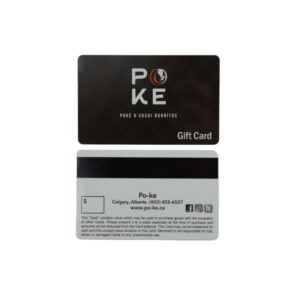 plastic gift card with barcode and pin code (copy)