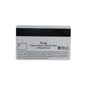 plastic gift card with barcode and pin code (copy)