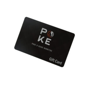 plastic gift card with barcode and pin code (copy)