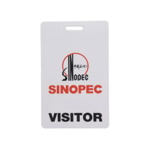 plastic visitor card