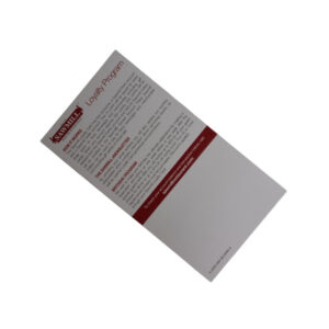 sawmill restaurant plastic loyalty club card with paper carrier 4