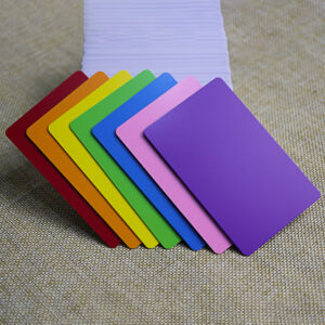 colored pvc cards