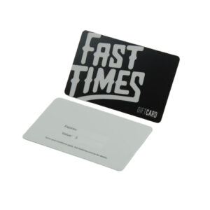 printed plastic card with signat