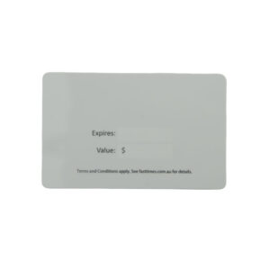 printed plastic card with signat