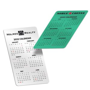 plastic pvc printed calendar card