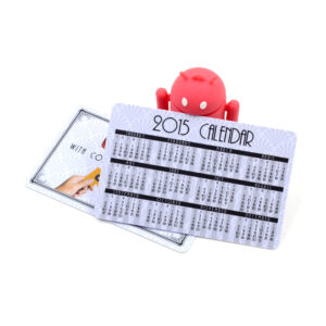 plastic pvc printed calendar card