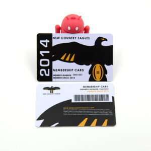 plastic card with barcode 113
