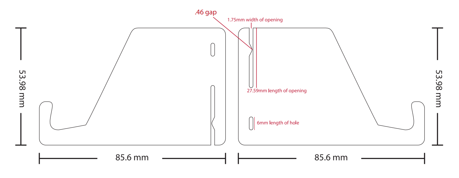 custom plastic pvc phone holder