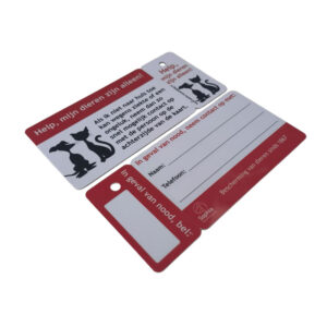 standard cr80 plastic card with key tag