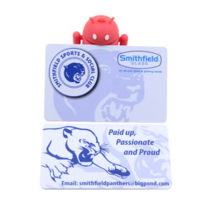 full color printed plastic sports & social club card