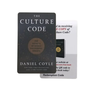 plastic book recommendation card