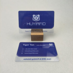 transparent clear plastic business cards
