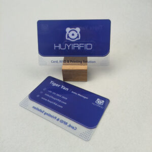 transparent clear plastic business cards