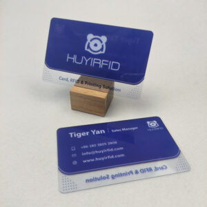 transparent clear plastic business cards