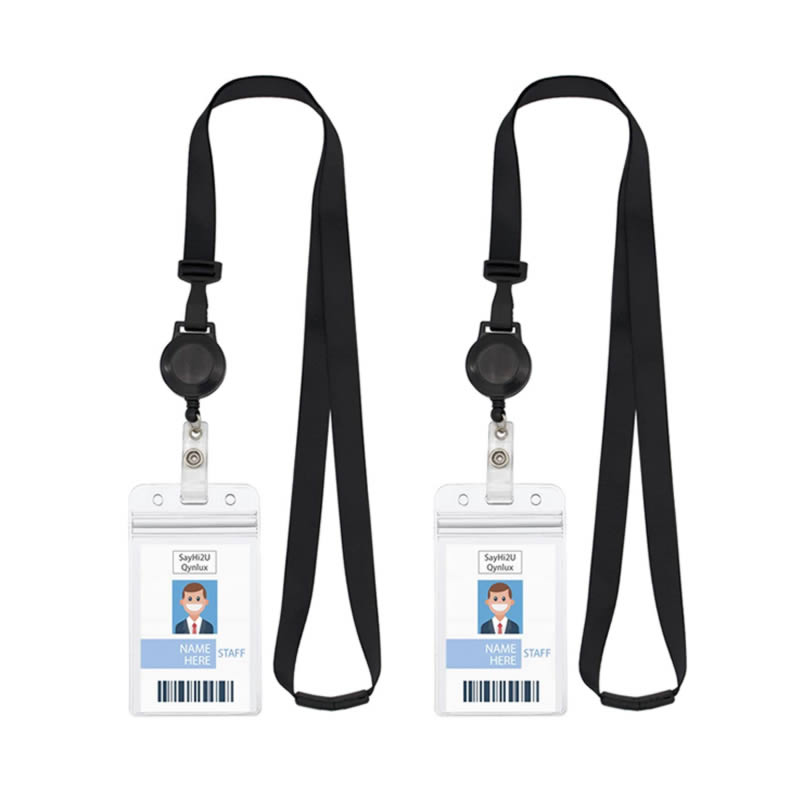 retractable lanyard with id badge holder 1 retractable lanyard with id badge holder 1