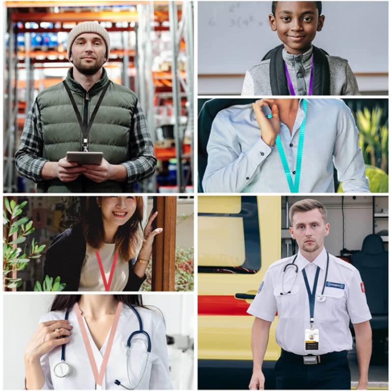 Retractable Lanyard with ID Badge Holder lanyards