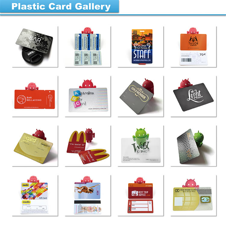 PVC Gift Card Custom Size Paper Card Holder Pack plastic card gallery