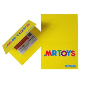 Home pvc gift card with paper card sleeve 13