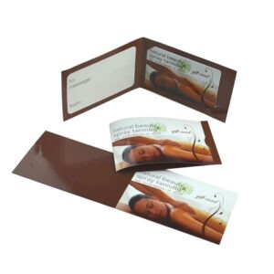 Home pvc gift card with paper card sleeve 16
