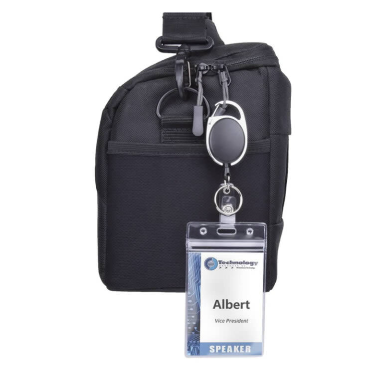 Retractable Lanyard with ID Badge Holder retractable badge holder reel